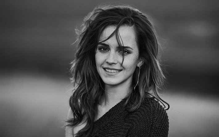 women Brunette Long hair Women outdoors Trees Emma Watson Actress  Smiling Sweater Shirt HD Wallpapers  Desktop and Mobile Images  Photos