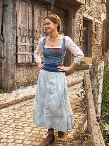 Emma Watson on the set of Beauty and the Beast 7
