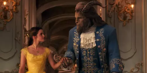 Emma Watson on the set of Beauty and the Beast 13