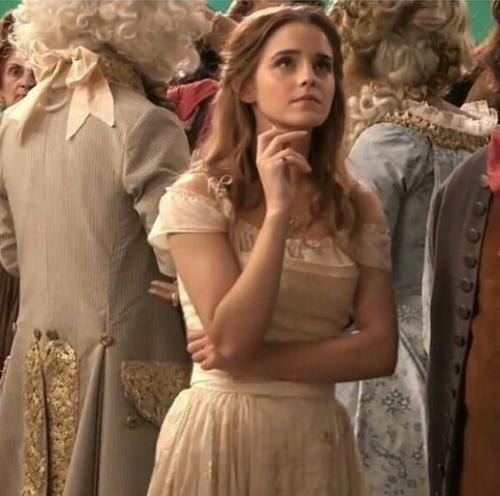 Emma Watson on the set of Beauty and the Beast 3