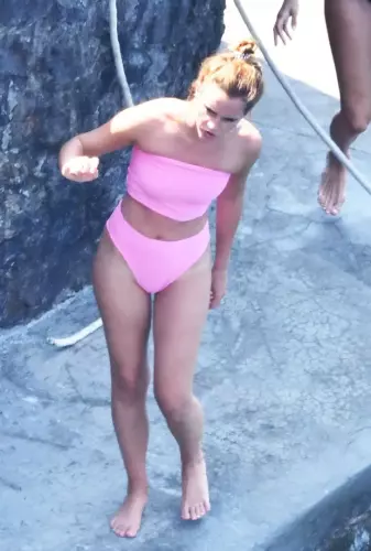 Emma Watson in a Pink Bikini